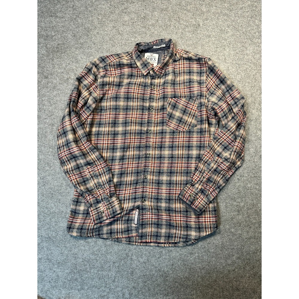 MBX The Flannel Collection‎ Premium Enjoy The Journey Shirt Men's XL Multi Plaid
